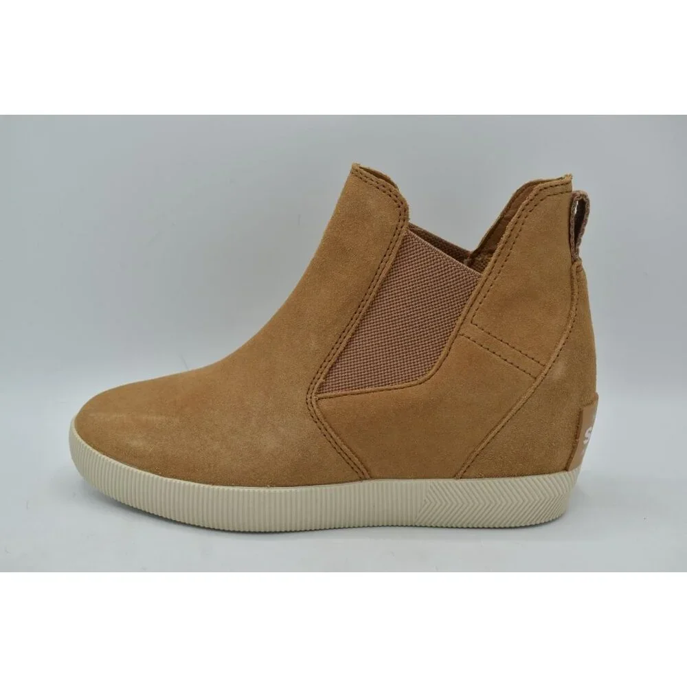 Sorel Women Size 7.5 Out N About Tawny Buff Slip On Wedge II Booties Boots Shoes - Picture 4 of 15